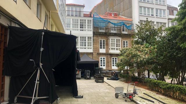 Rodaje de Netflix en la Ciudad Vieja.