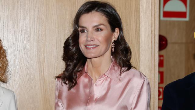 Letizia durante el acto de este jueves en la sede de BBVA.