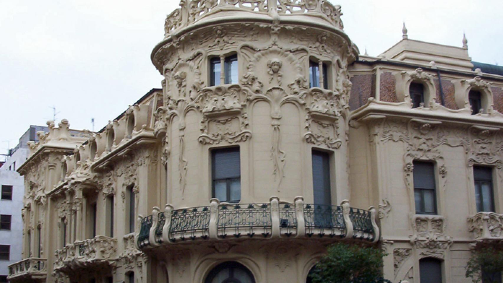 El Palacio de Longoria, sede principal de la SGAE, en Madrid