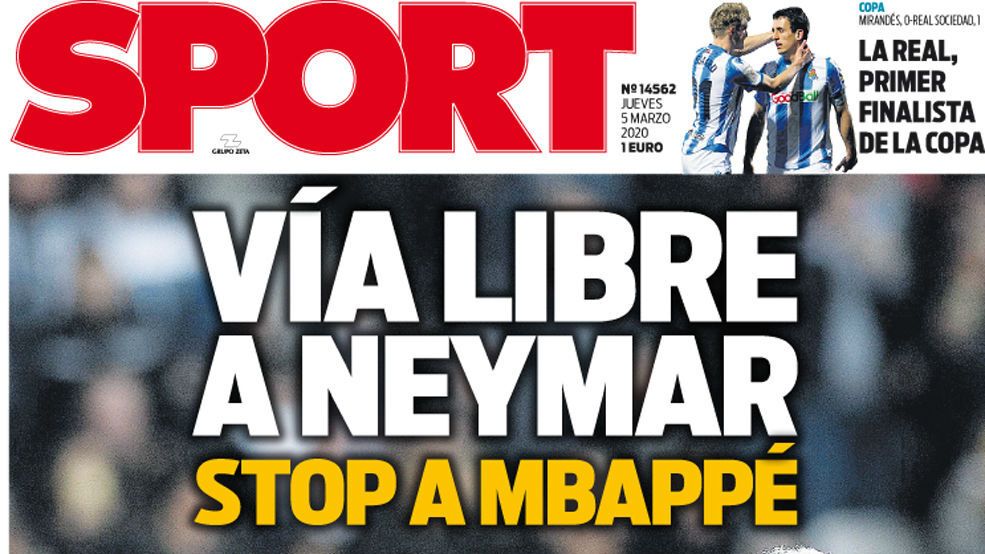 Portada Sport (05/03/20)