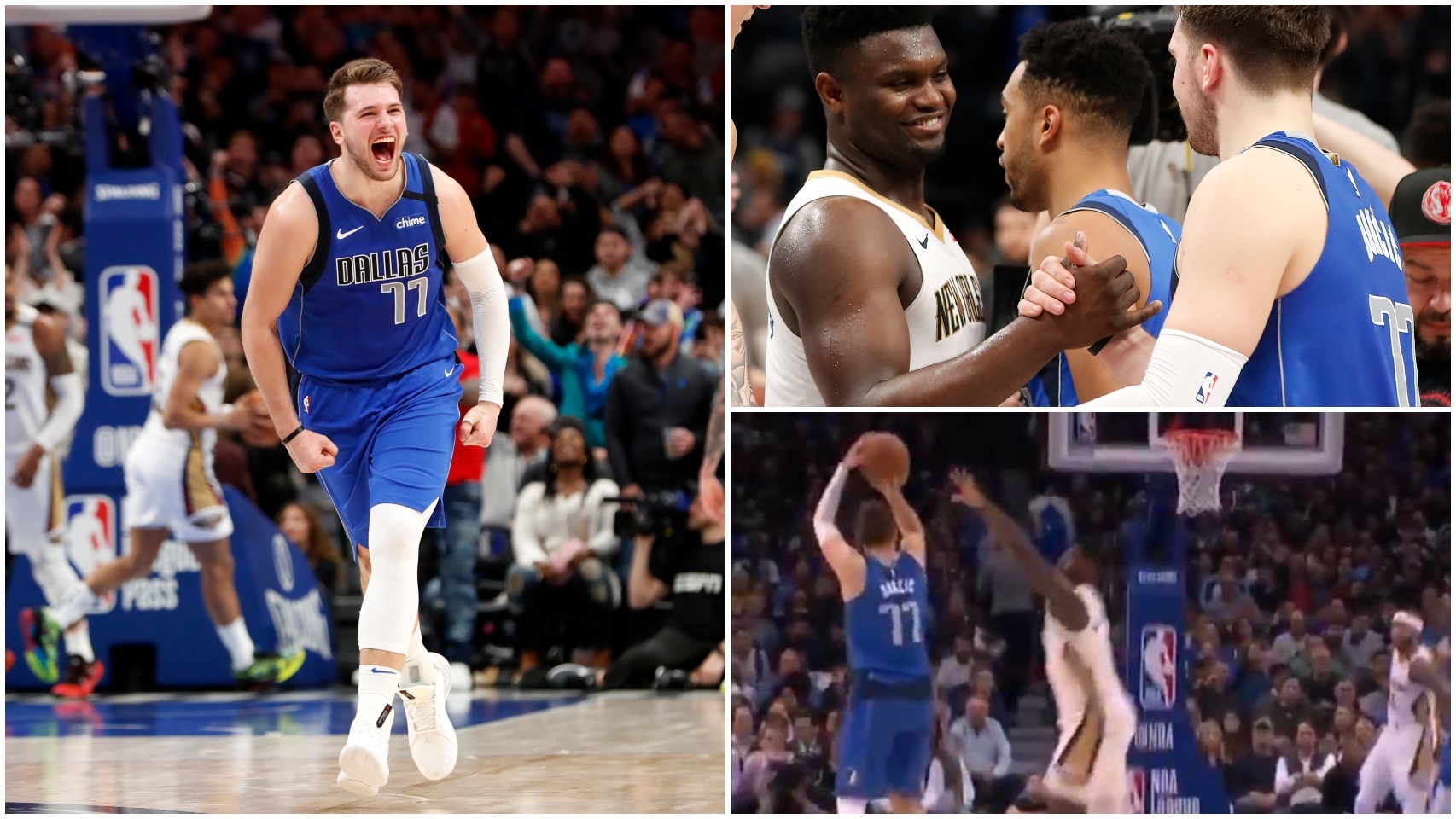 Luka Doncic se la lía a Zion Williamson