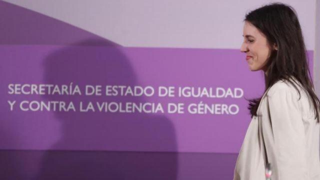 La ministra de Igualdad, Irene Montero.