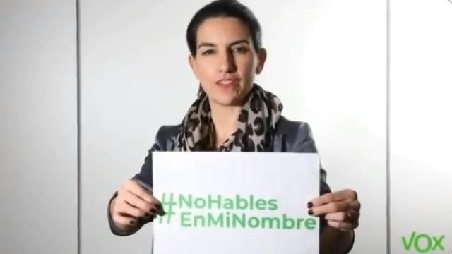 La dirigente de Vox Rocío Monasterio