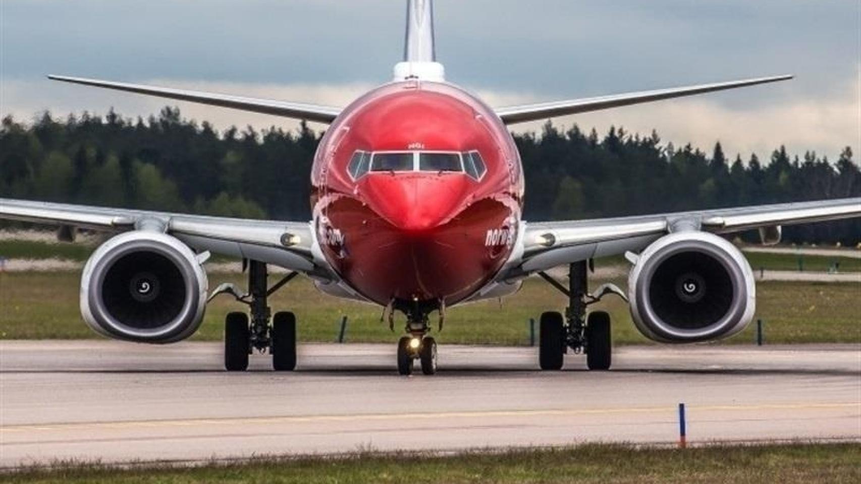 Uno de los aviones de Norwegian.
