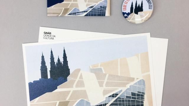 El Gaiás y Santiago lucen en cuncas y cuadernos de la nueva colección de Ultramarinos