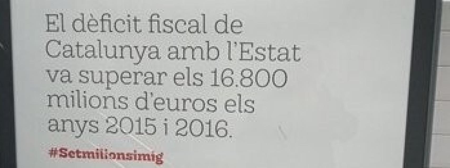 Uno de los carteles de la campaña de la Generalitat de Cataluña.