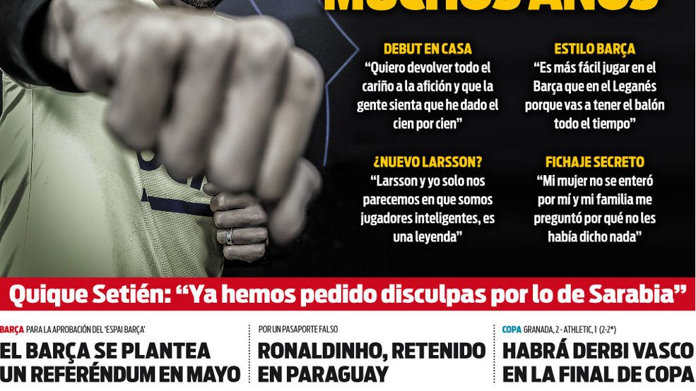 La portada del diario Sport (06/03/2020)