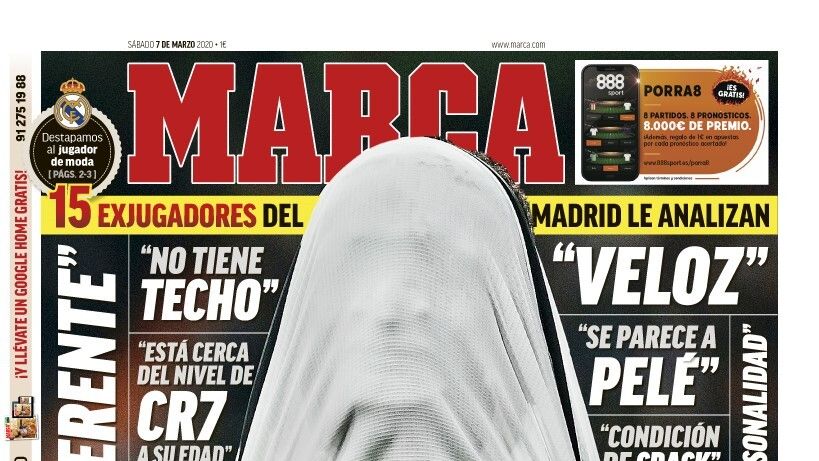La portada del diario MARCA (07/03/2020)