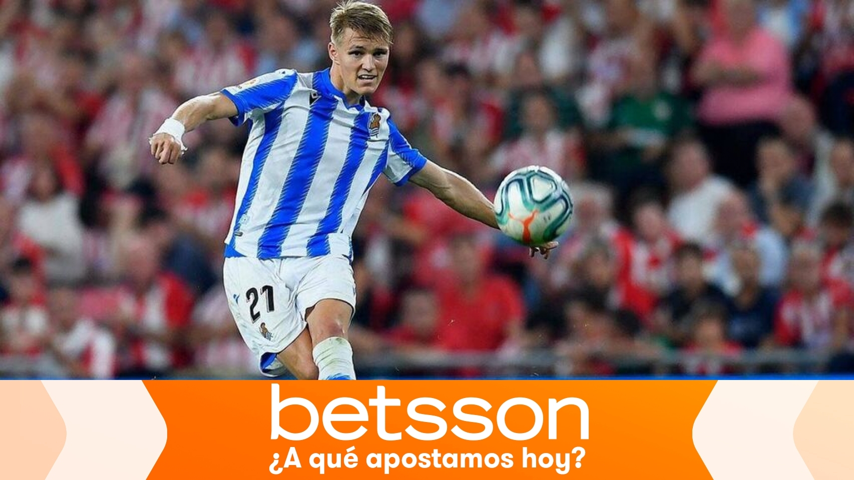 Odegaard con la Real Sociedad