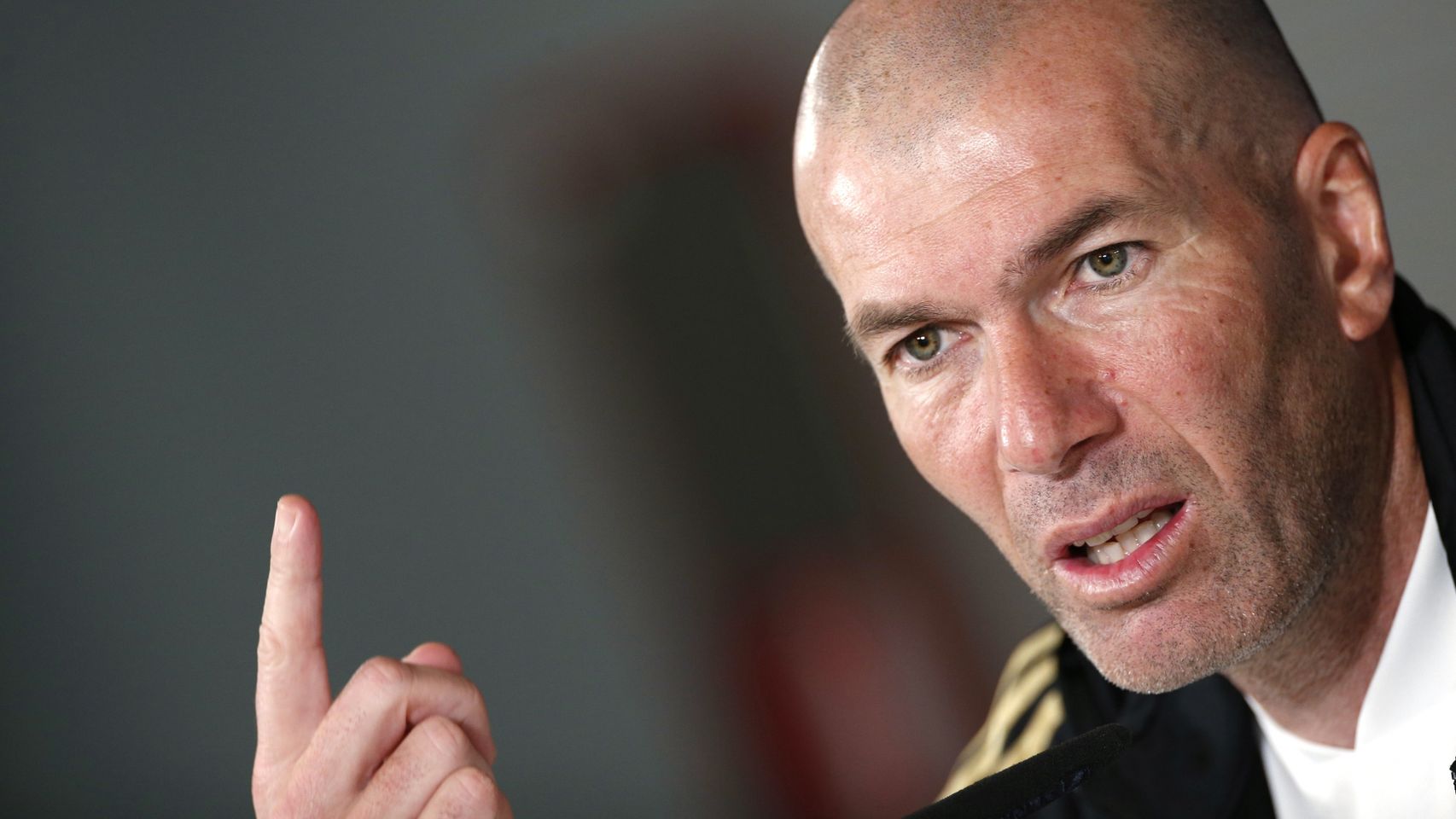 Zinedine Zidane, en rueda de prensa