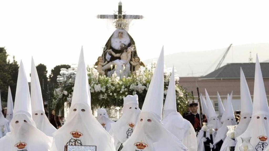 Procesión de la Semana Santa en Ferrol.