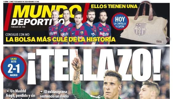Portada Mundo Deportivo (09/03/20)