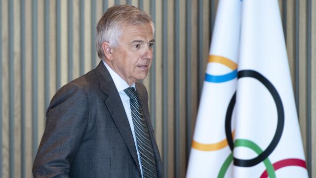 Juan Antonio Samaranch en una reunión del COI