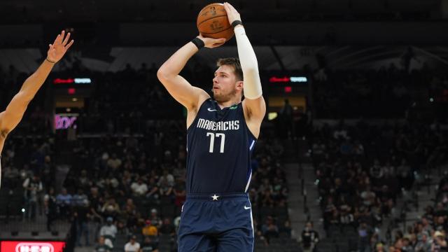 Luka Doncic, durante el partido ante los San Antonio Spurs