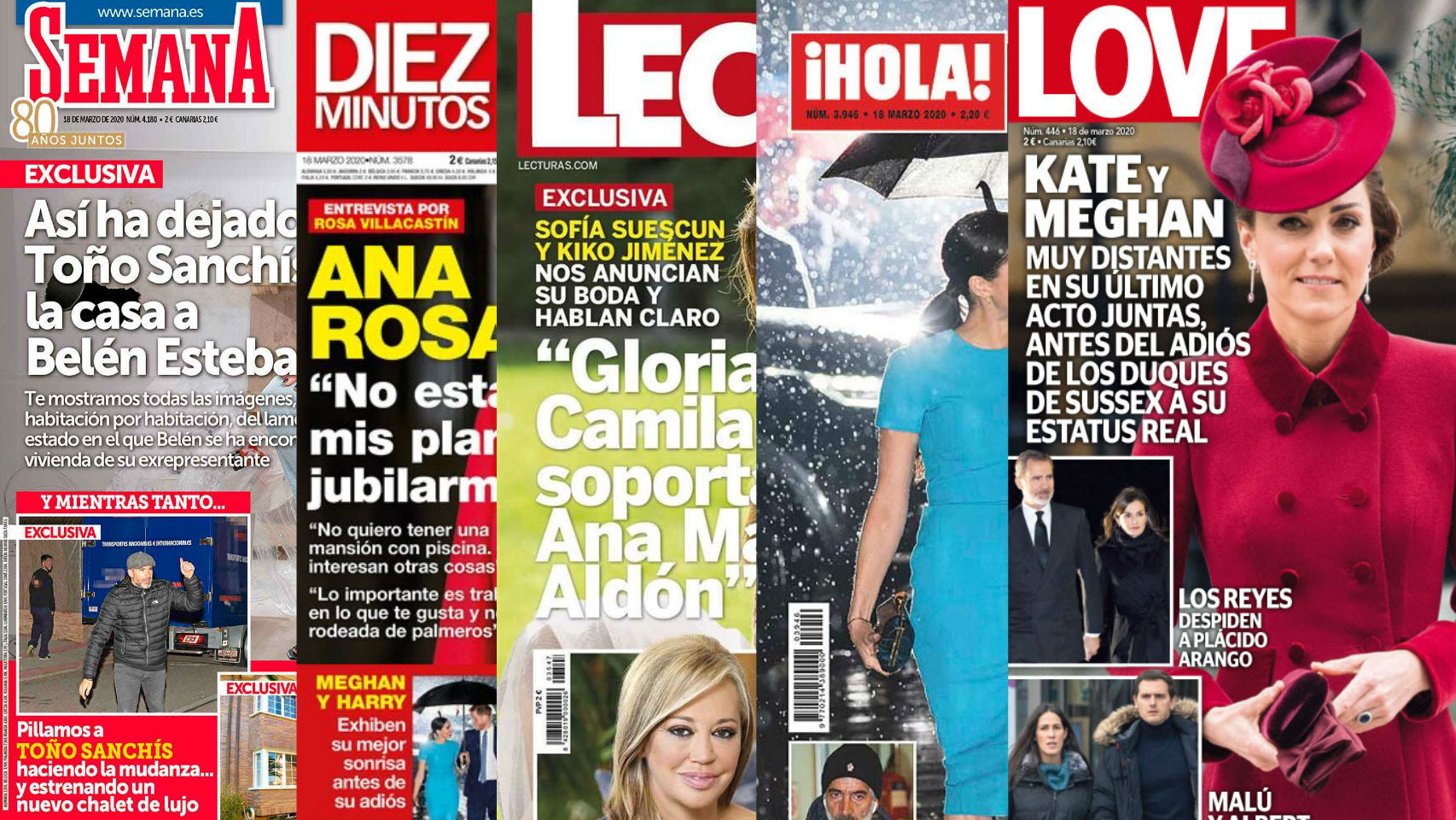 Portadas de revistas.