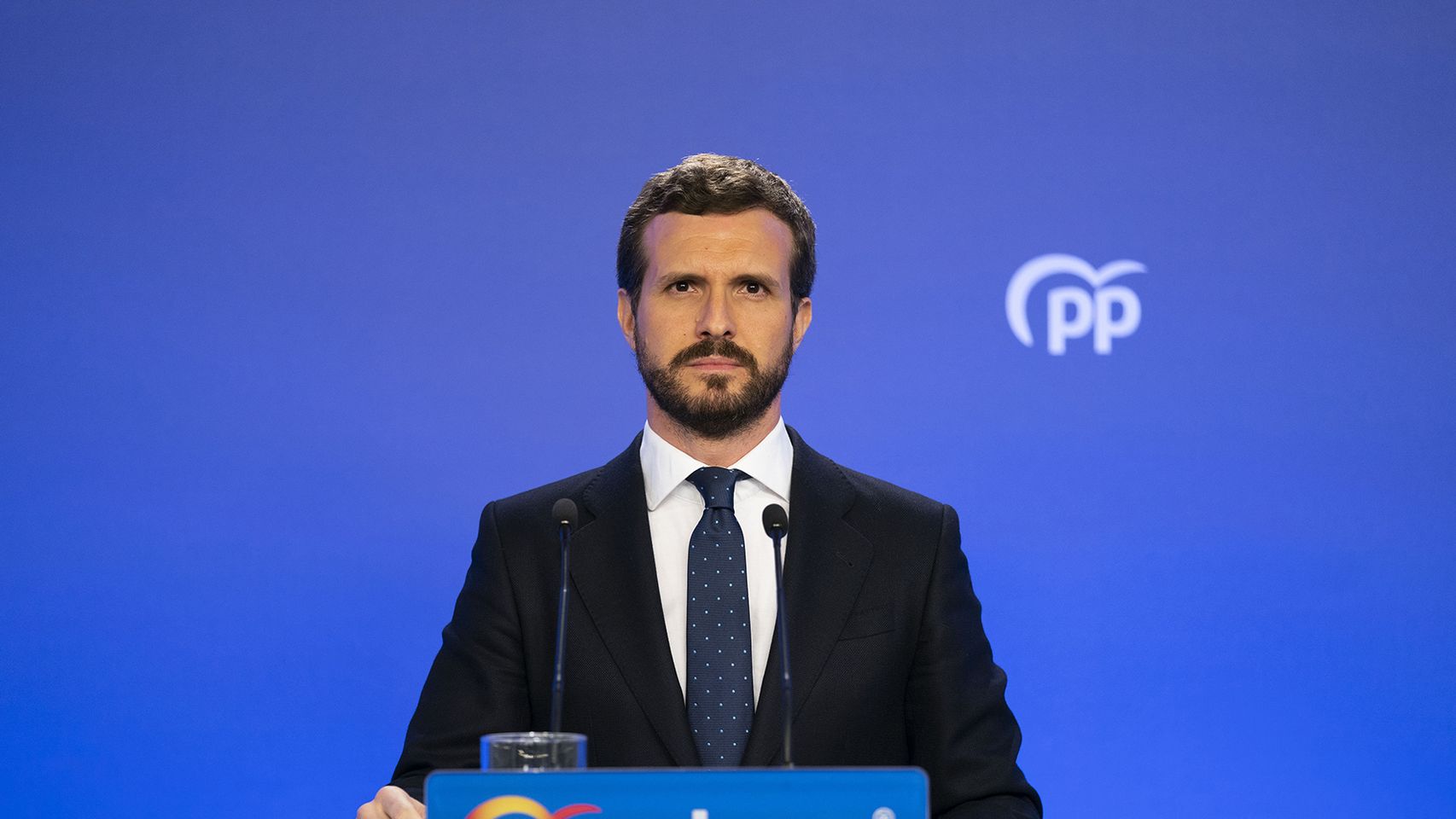 El presidente del PP, Pablo Casado.