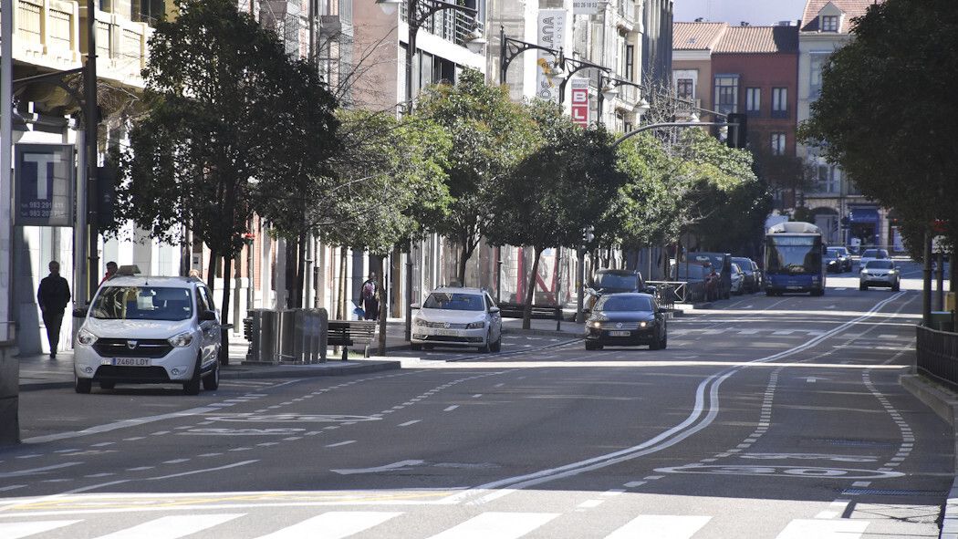 Imagen de la circulación en Valladolid