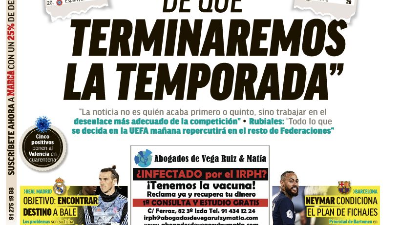 Portada MARCA (16/03/20)