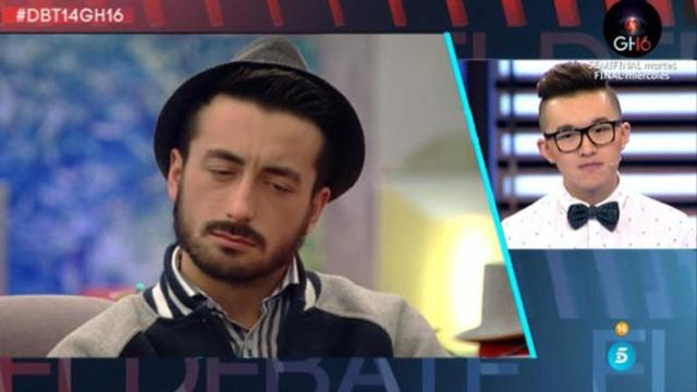 Han observa a Aritz en la casa desde el plató de 'GH16' (@ghmomentazos)