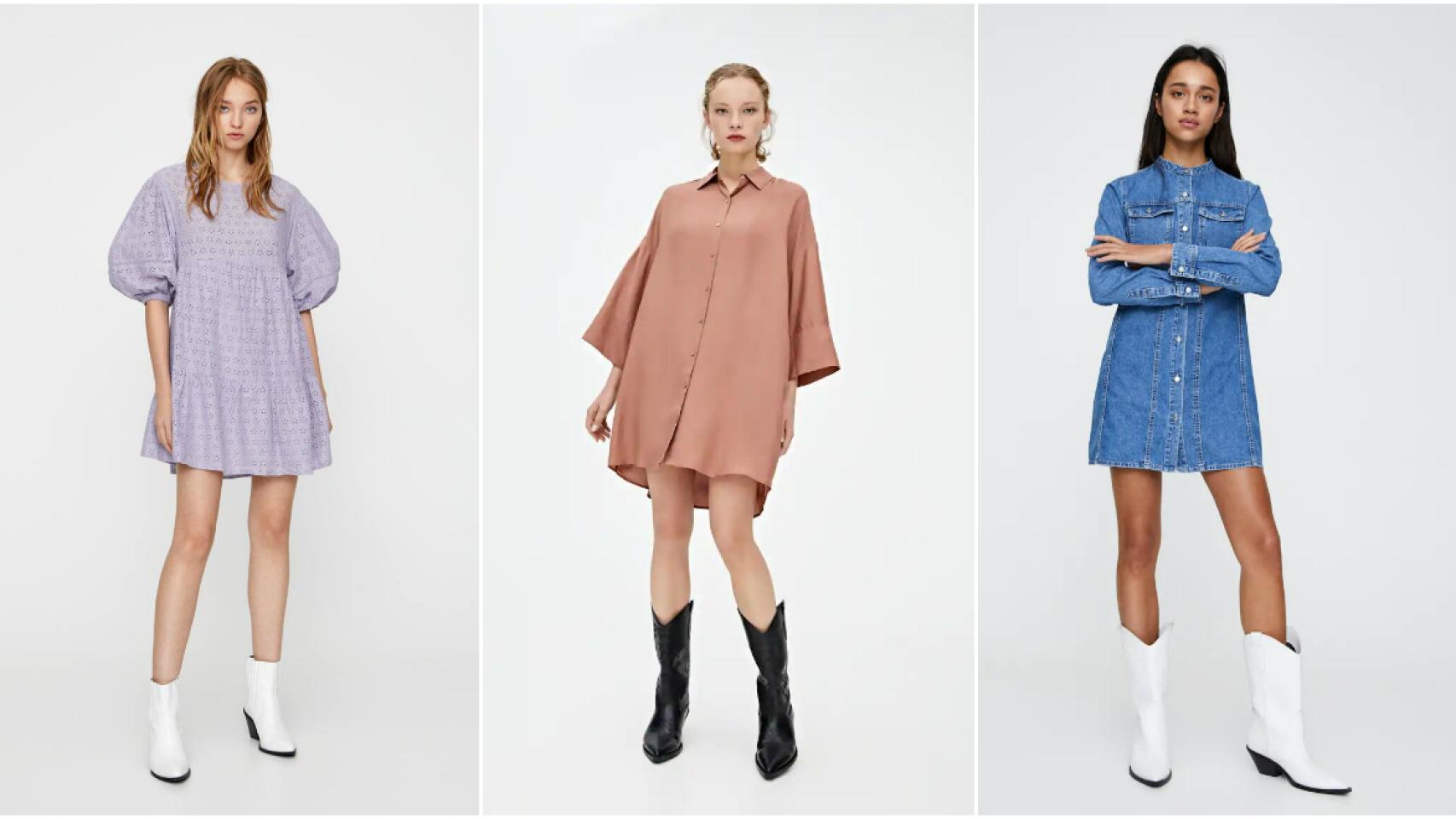 Los siete vestidos de Pull&Bear que mejor sientan con botas 'cowboy'