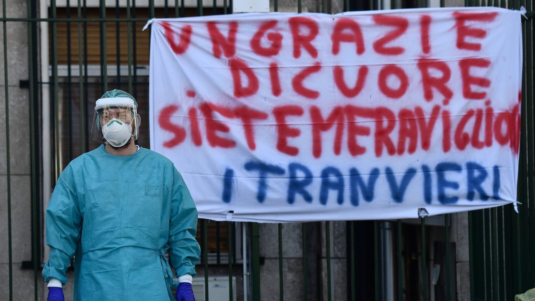 Un médico en un hospital de Génova