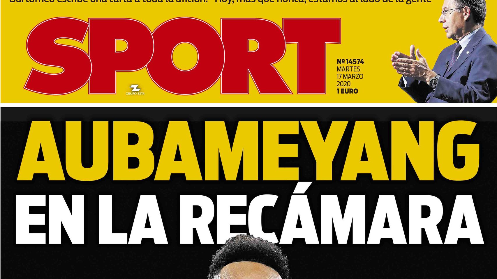 La portada del diario Sport (17/03/2020)