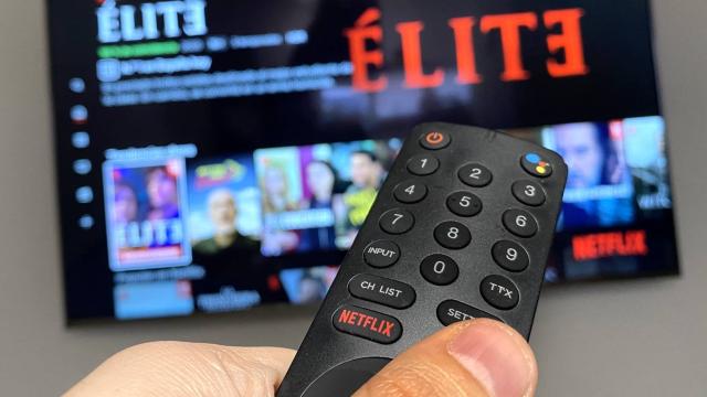 Netflix en un televisor.