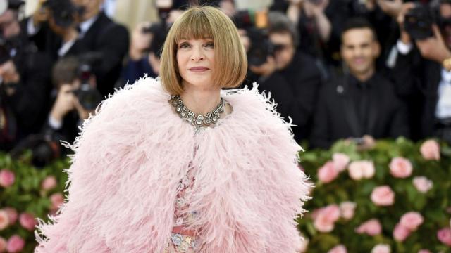 Anna Wintour asistiendo a la Met Gala del año pasado.