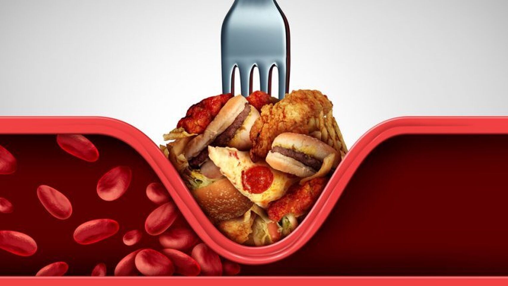 La comida ultraprocesada contribuye a la aparición de colesterol.