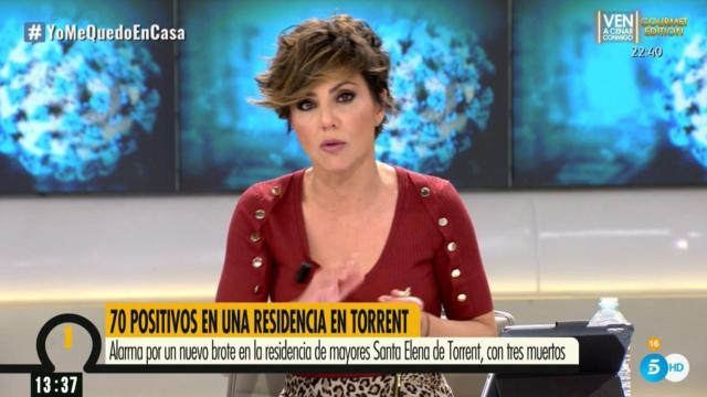 La presentadora se ha mostrado visiblemente emocionada.