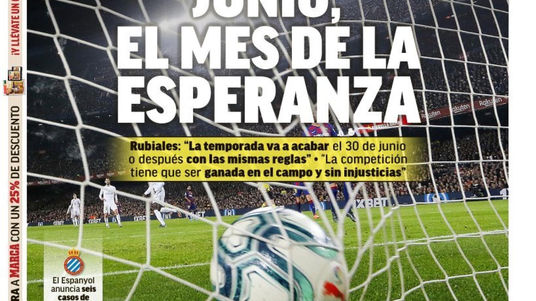 Portada MARCA (18/03/20)