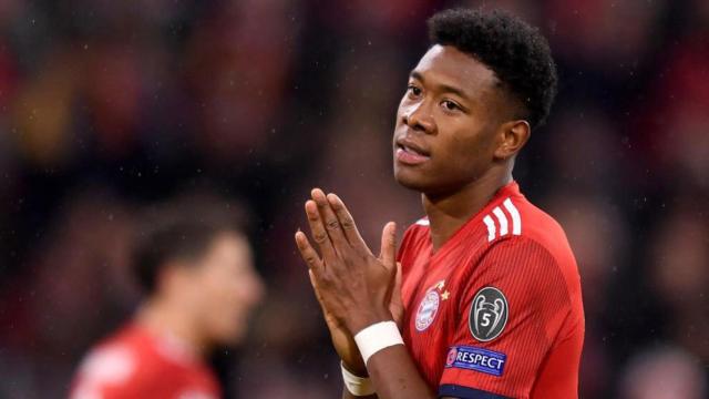 David Alaba, en un partido del Bayern Múnich