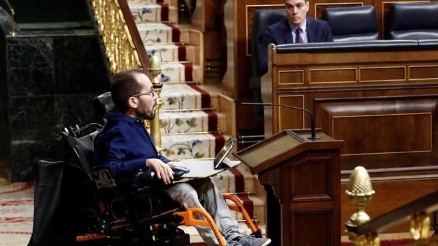 El portavoz de Unidas Podemos, Pablo Echenique.