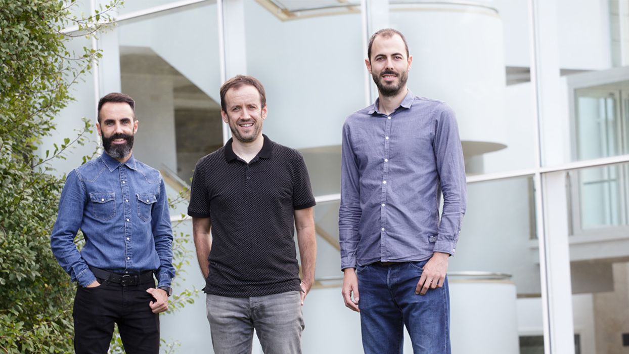 Los fundadores de la startup vasca Hdiv Security.