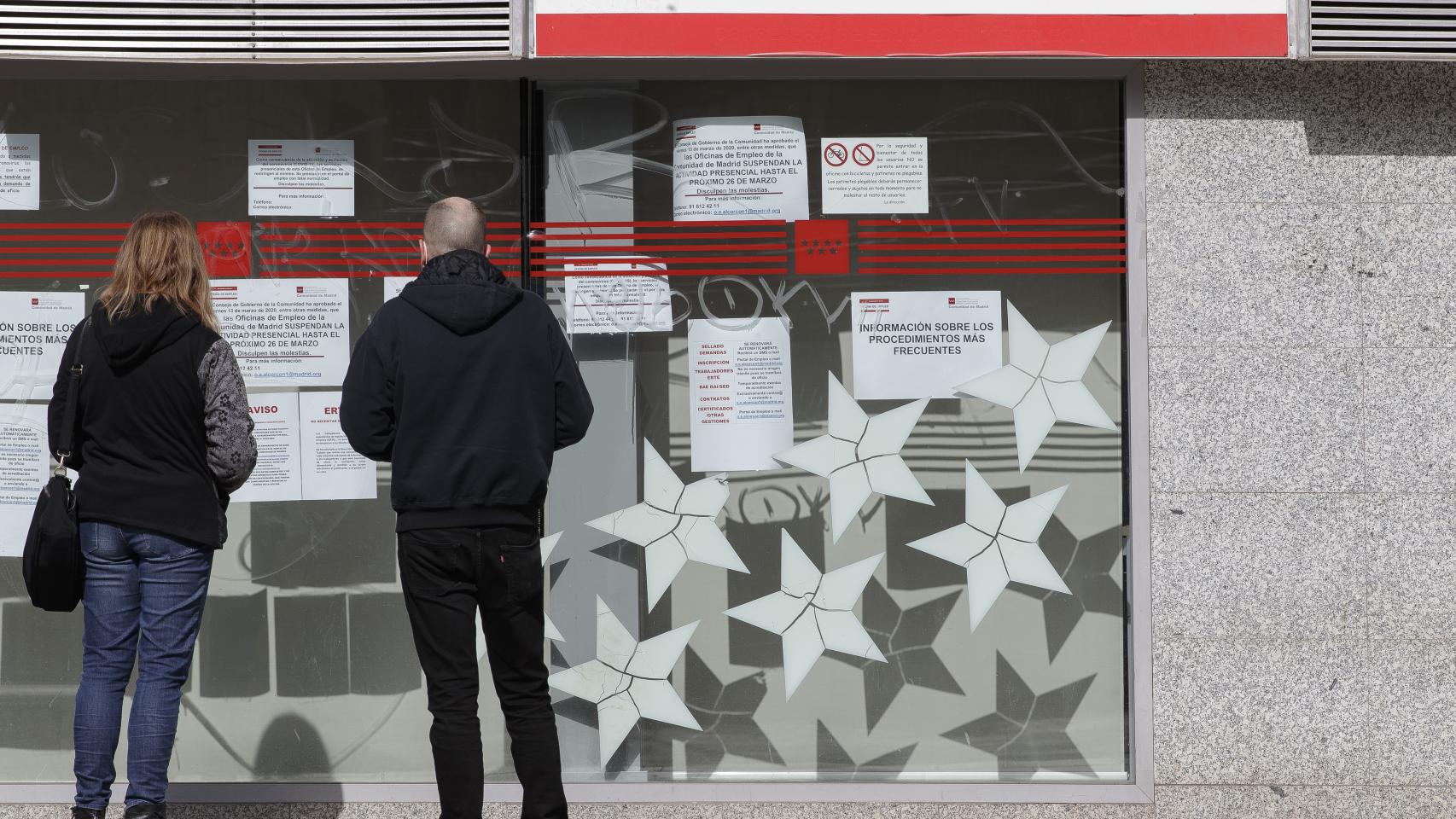 Una oficina de Empleo en Alcorcón (Madrid). EP