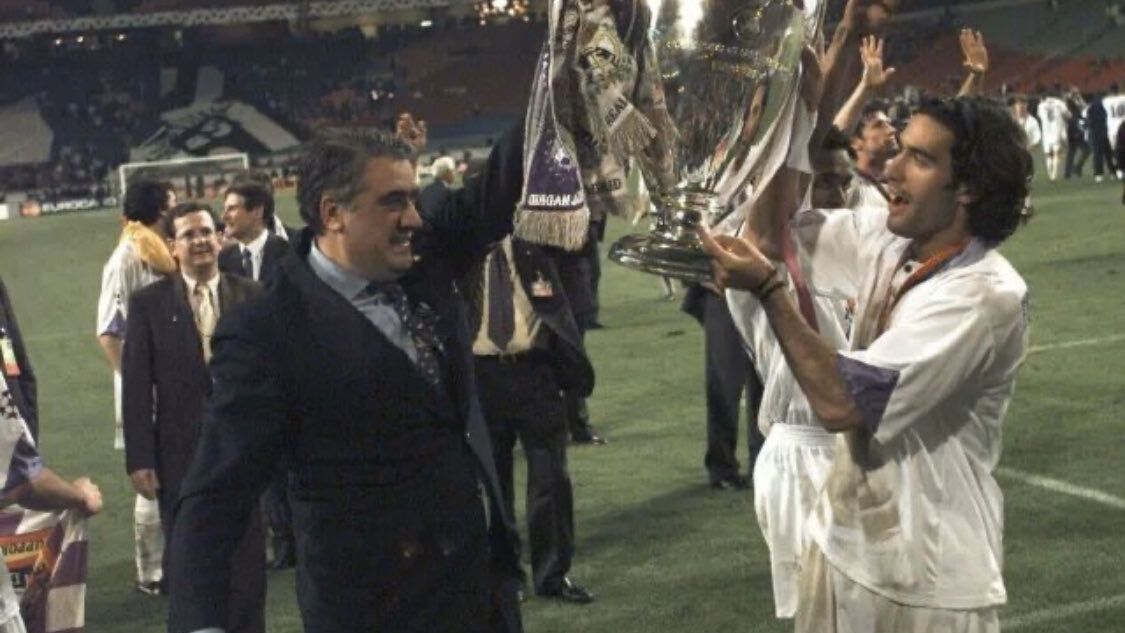 Lorenzo y Fernando Sanz, en el Real Madrid