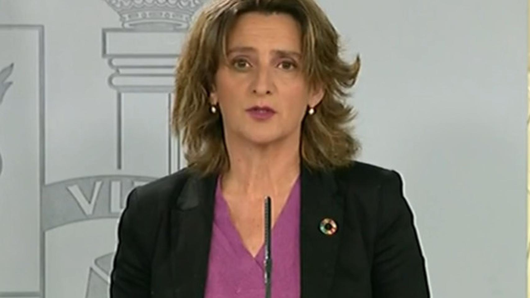 La vicepresidenta y ministra de Transición Ecológica, Teresa Ribera.