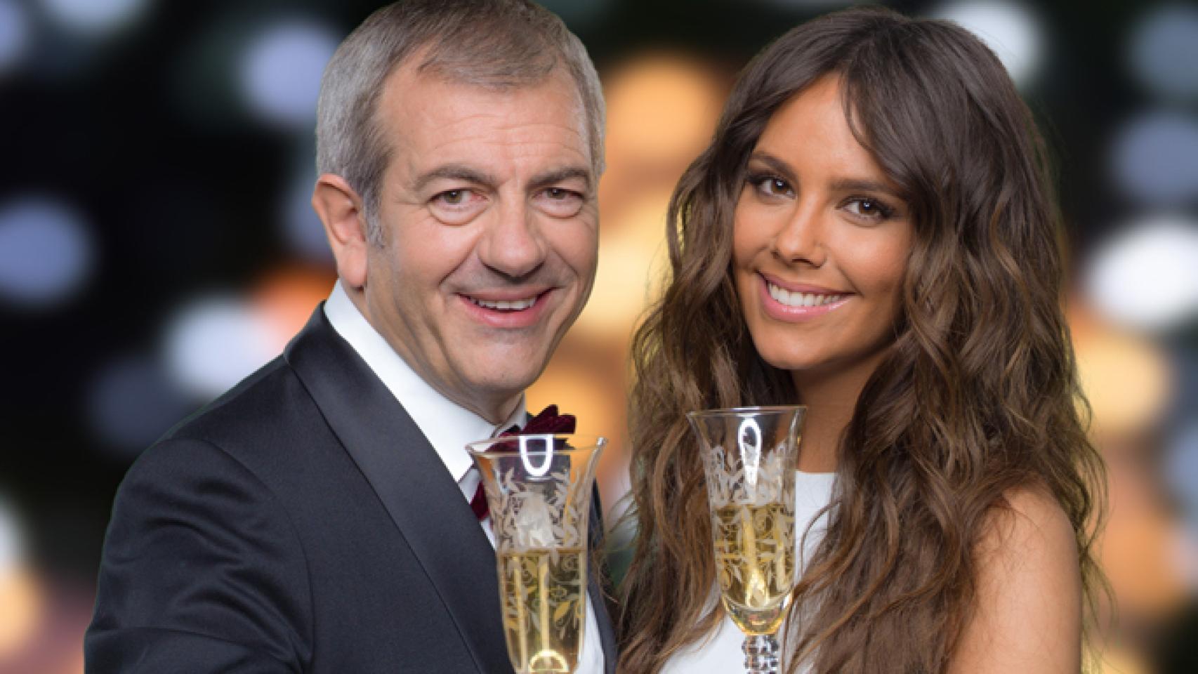 Carlos Sobera y Cristina Pedroche, presentadores de las Campanadas 2015 de Antena 3