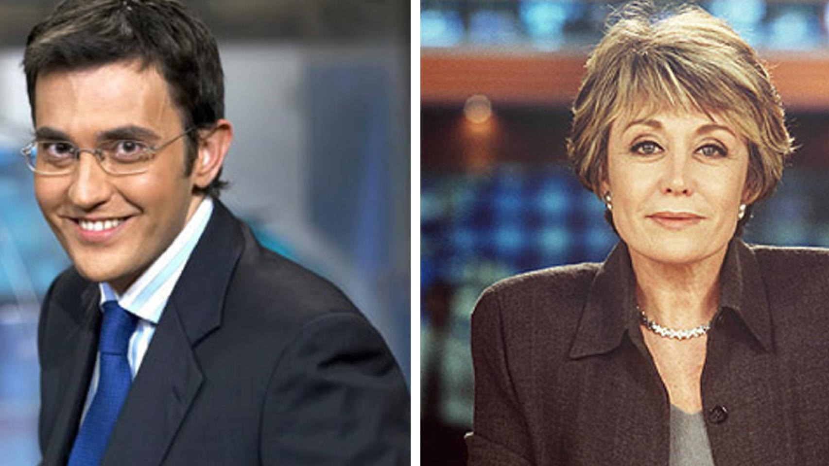 Màxim Huerta y Rosa María Mateo, presentadores de las terceras ediciones de informativos