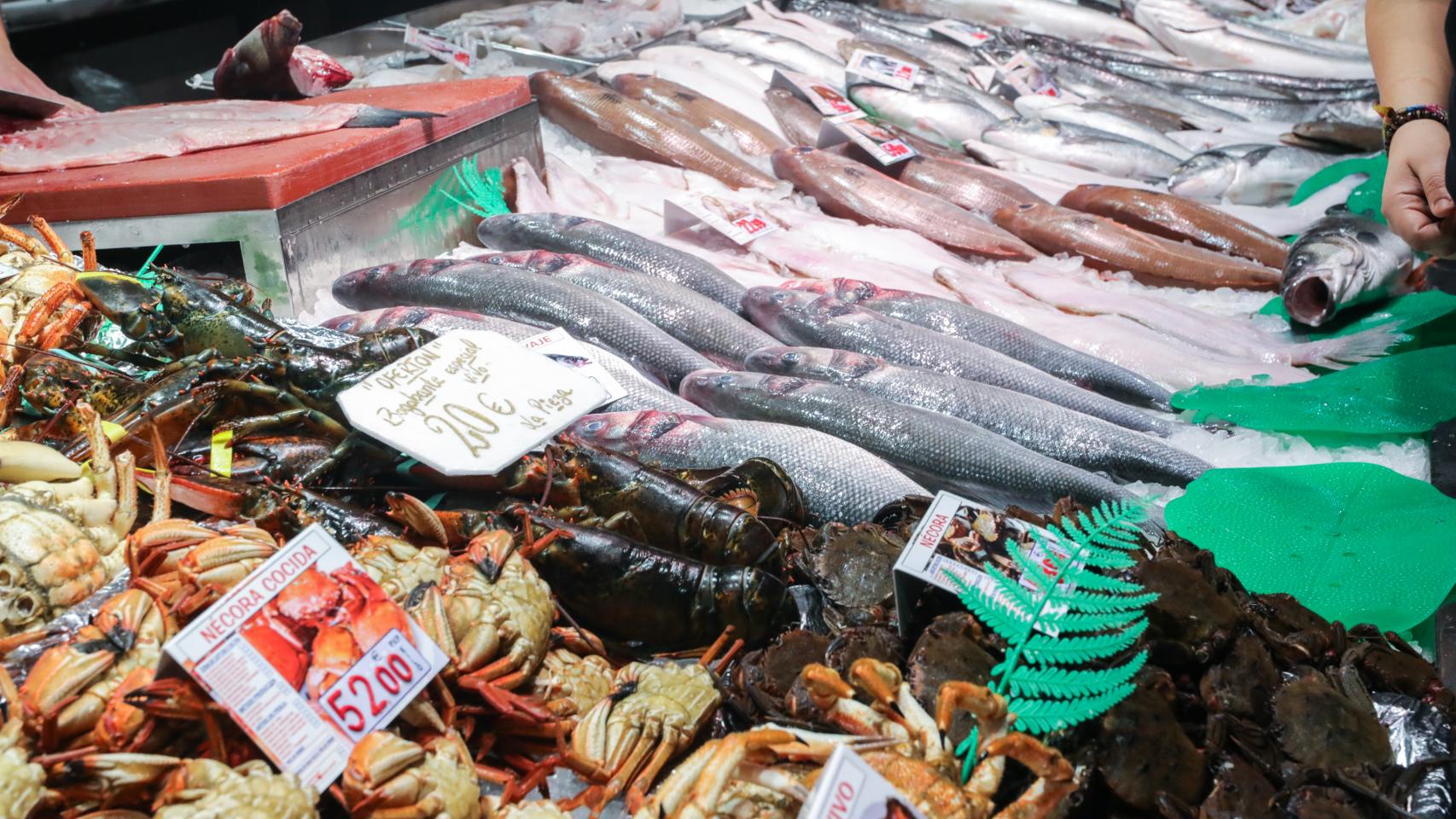 Imagen de archivo de una pescadería.