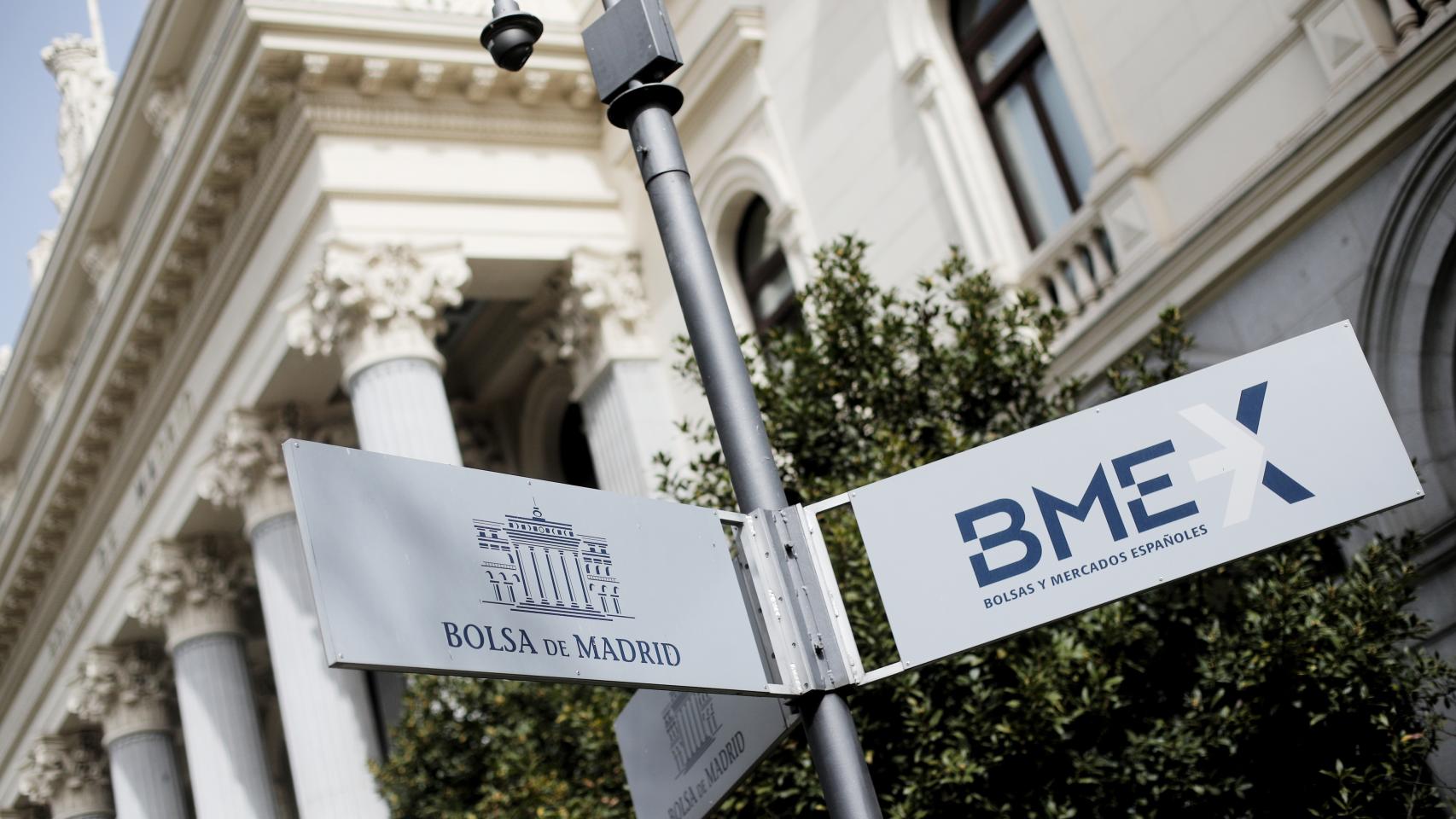 Edificio de la Bolsa de Madrid.