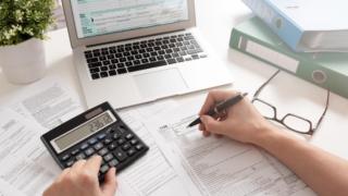 Imagen de archivo sobre la declaración de la renta.