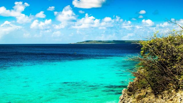 El cristalino mar de Curazao.