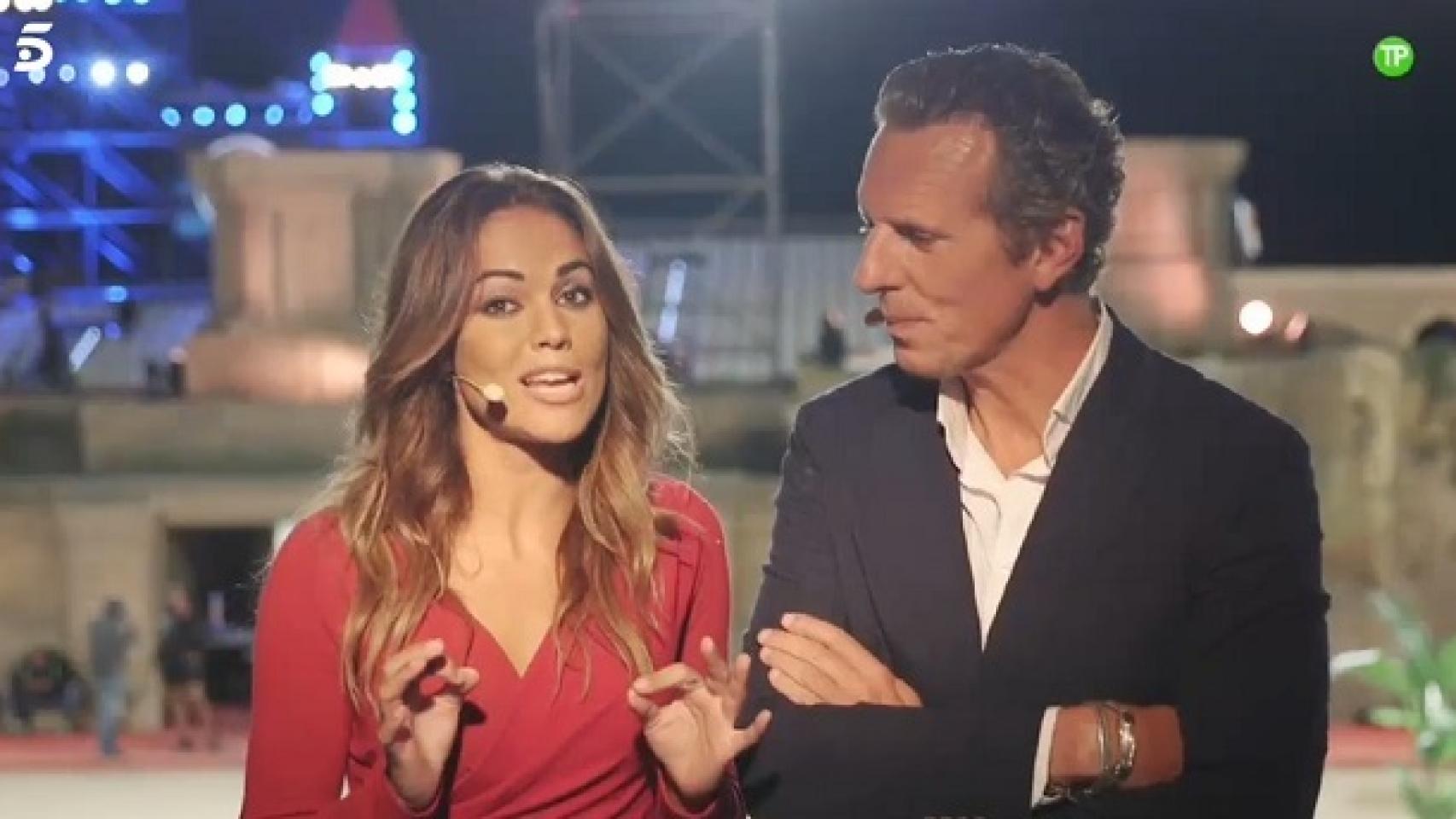 Lara Álvarez y Joaquín Prat (Mediaset)