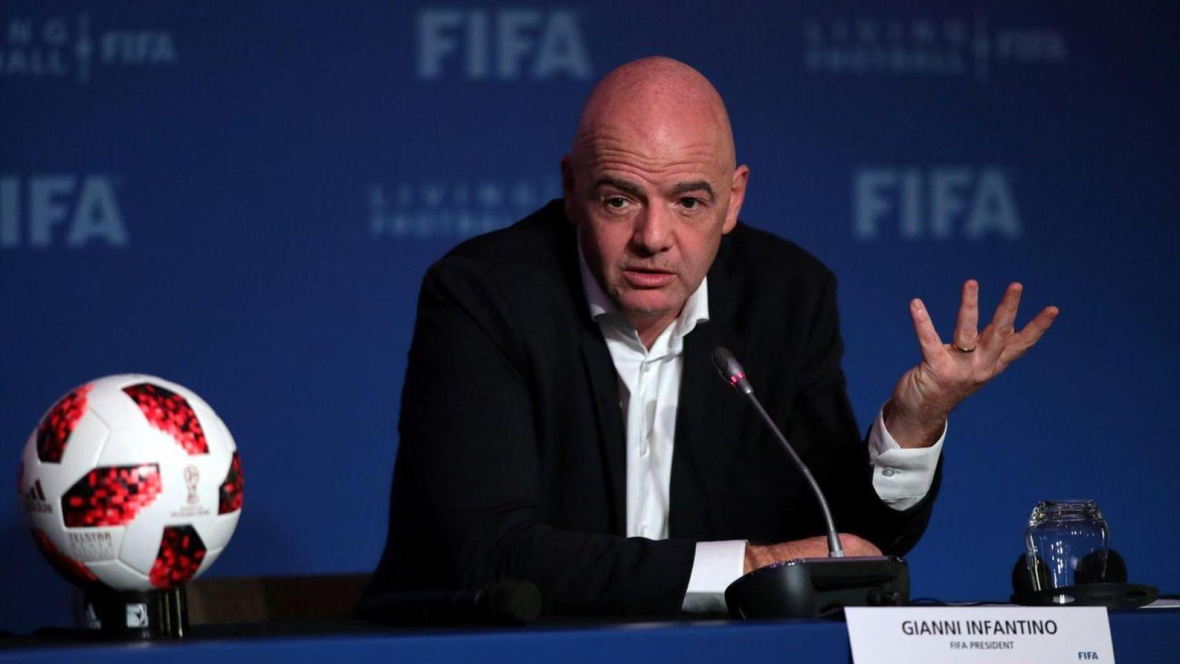 Gianni Infantino, durante un evento de FIFA