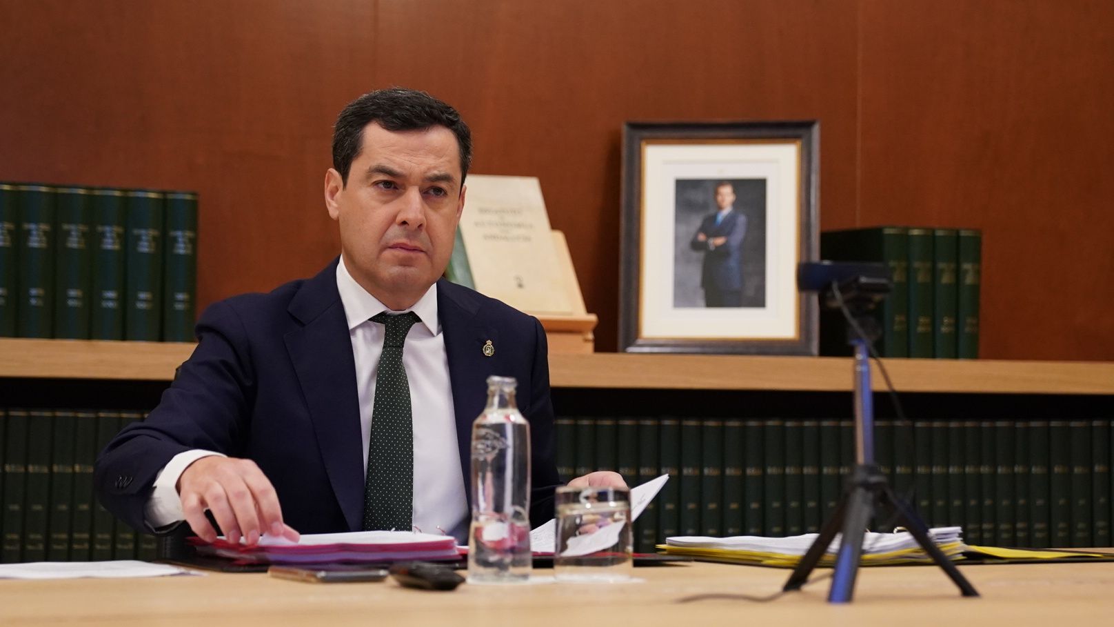 El presidente de la Junta de Andalucía, Juanma Moreno.