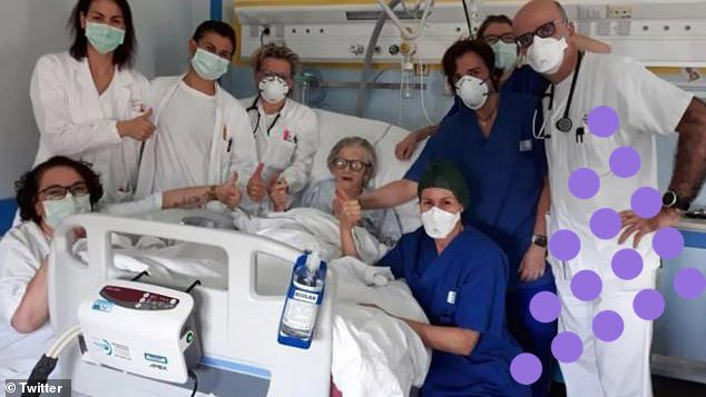 Alma, la mujer de 95 años que se ha salvado en Italia.