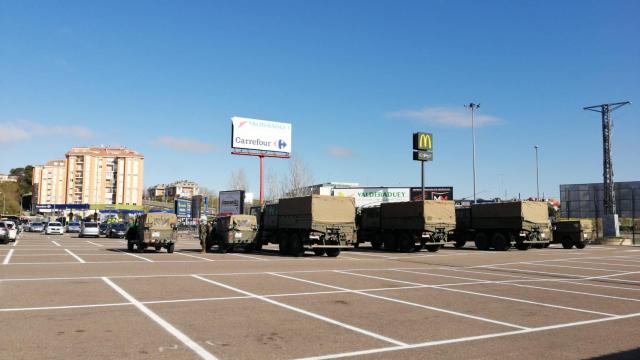 Regimiento de Artillería y Lanzacohetes en Campaña (RALCA - 63) procedentes de Astorga (León) en 2020