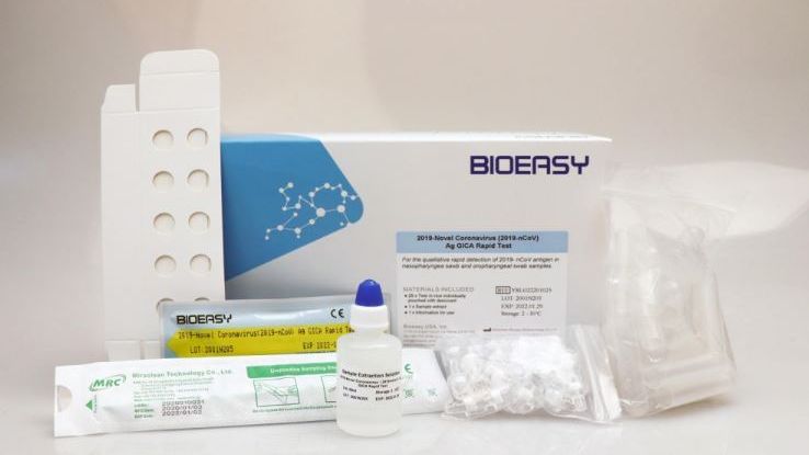 Los test rápidos adquiridos por Sanidad.