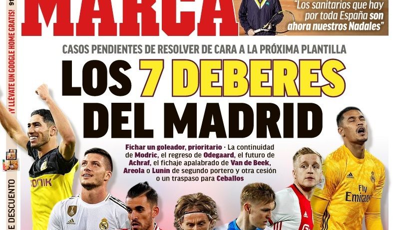 Portada MARCA (26/03/20)